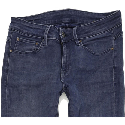 G-Star 3301 Contour Women Blue Skinny Slim Stretch Jeans W28 L34