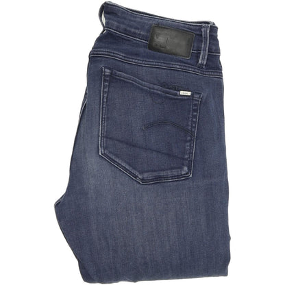 G-Star 3301 Contour Women Blue Skinny Slim Stretch Jeans W28 L34