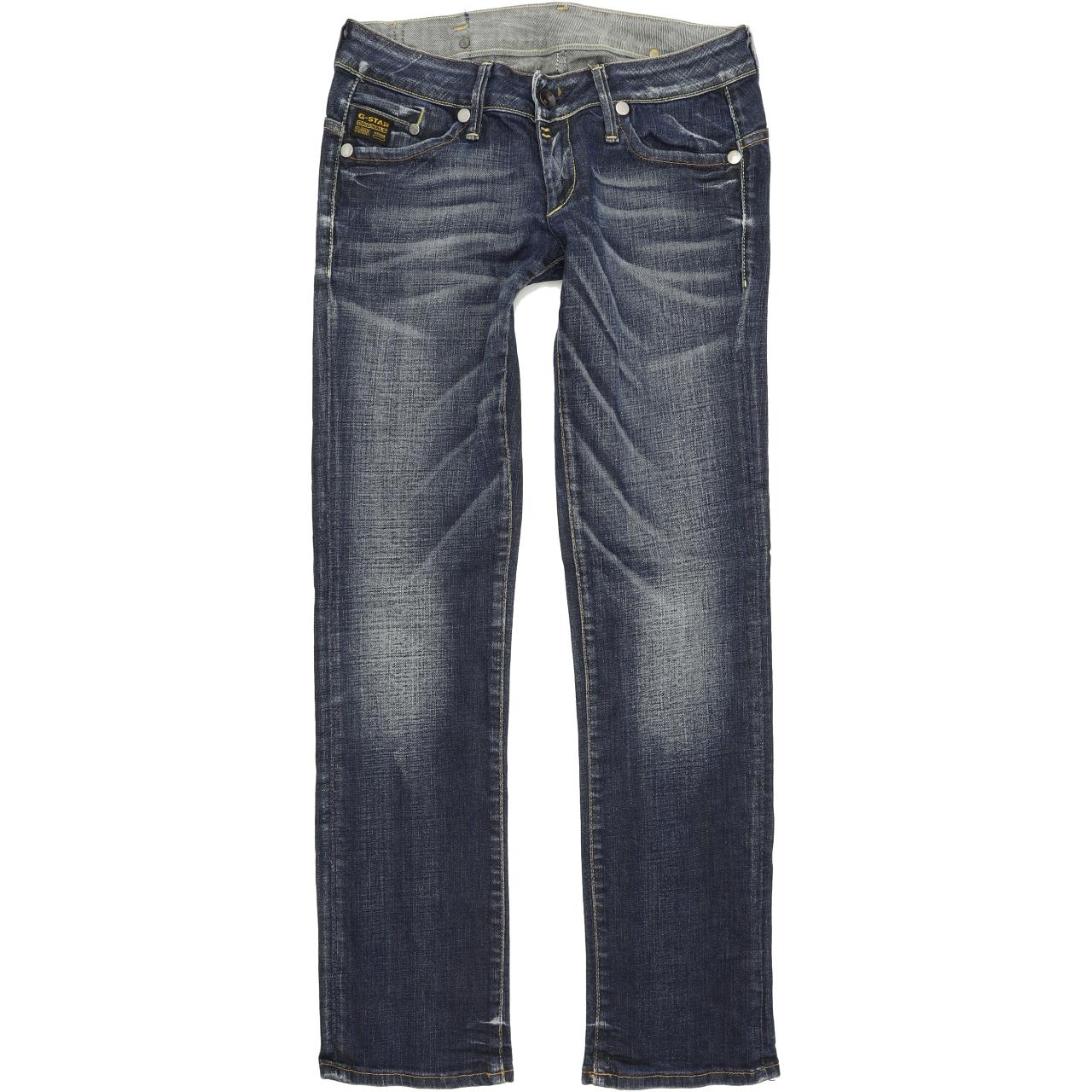 G-Star Midge Women Blue Straight Regular Stretch Jeans W29 L32