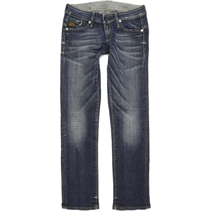 G-Star Midge Women Blue Straight Regular Stretch Jeans W29 L32