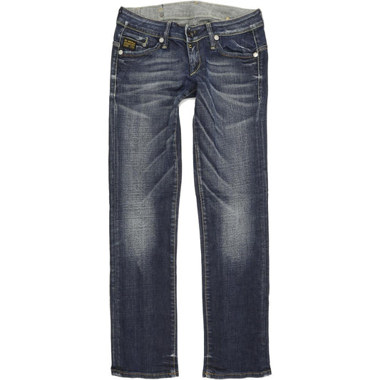 G-Star Midge Women Blue Straight Regular Stretch Jeans W29 L32