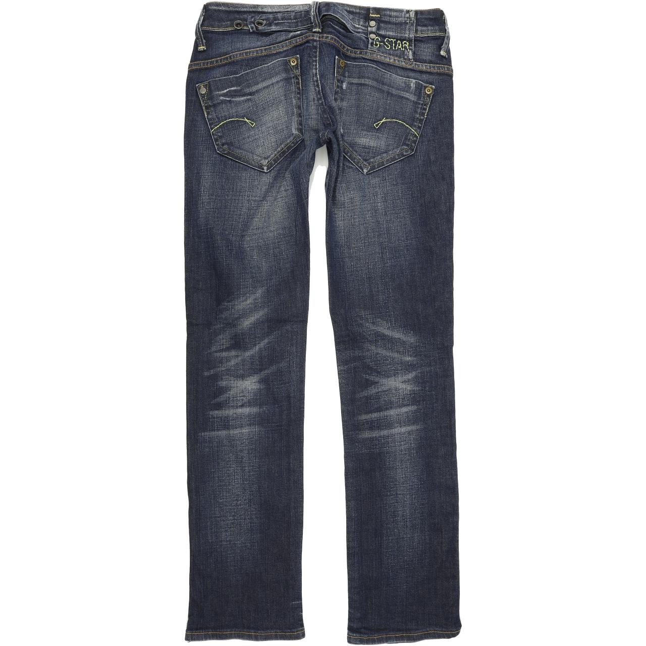 G-Star Midge Women Blue Straight Regular Stretch Jeans W29 L32