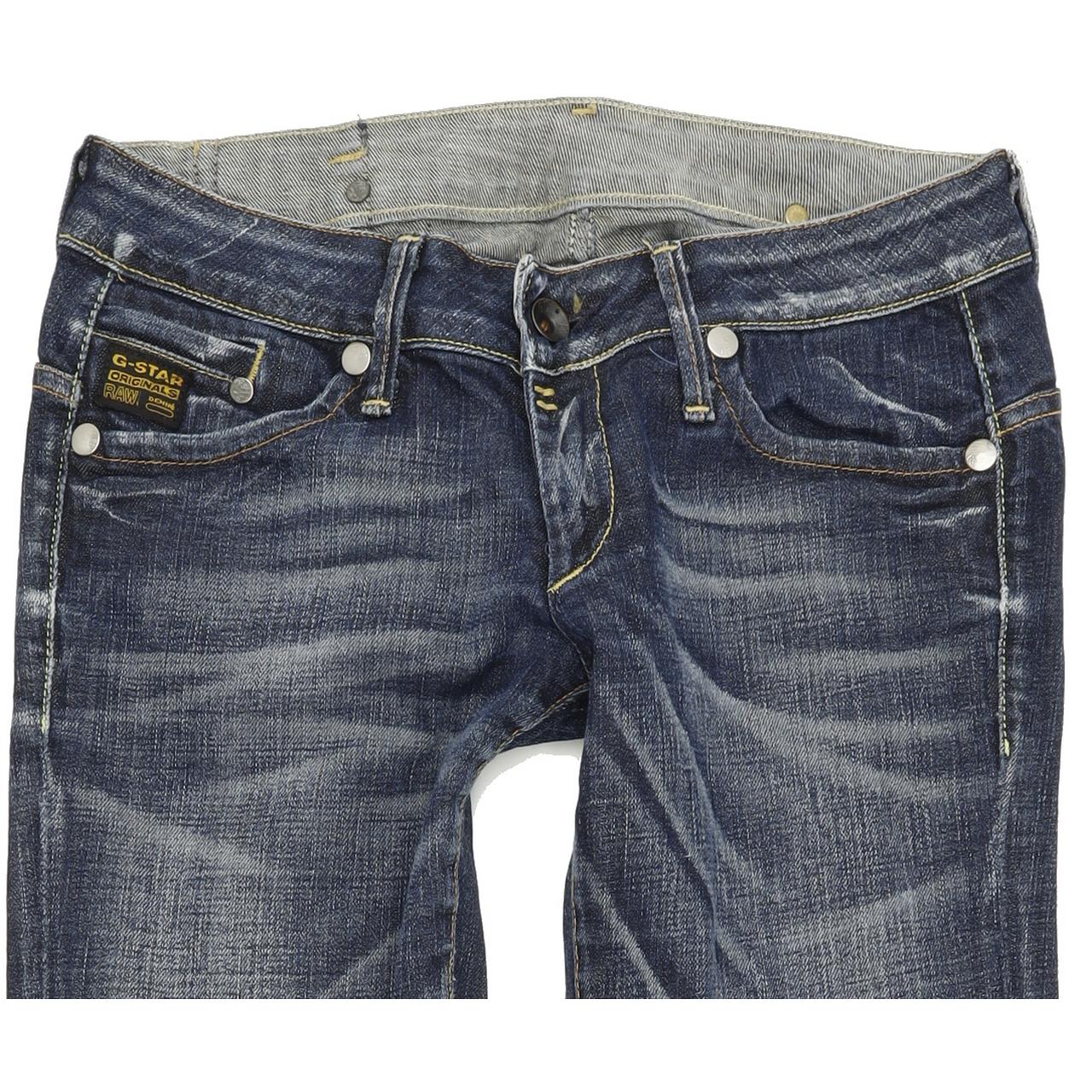 G-Star Midge Women Blue Straight Regular Stretch Jeans W29 L32