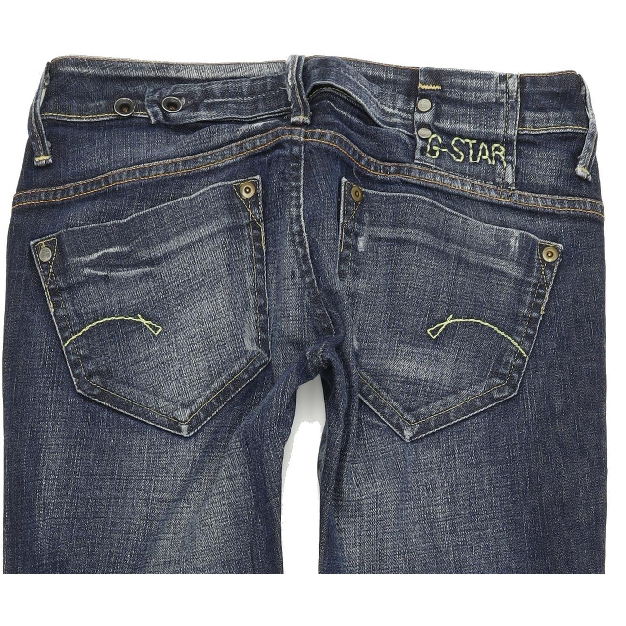 G-Star Midge Women Blue Straight Regular Stretch Jeans W29 L32