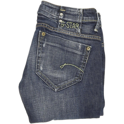 G-Star Midge Women Blue Straight Regular Stretch Jeans W29 L32