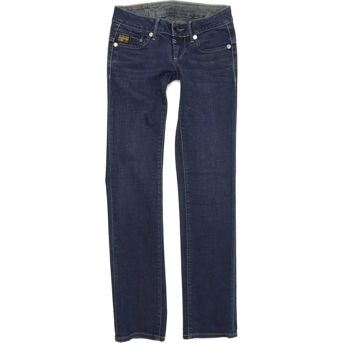 G-Star Midge Women Blue Straight Regular Stretch Jeans W25 L32