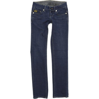 G-Star Midge Women Blue Straight Regular Stretch Jeans W25 L32