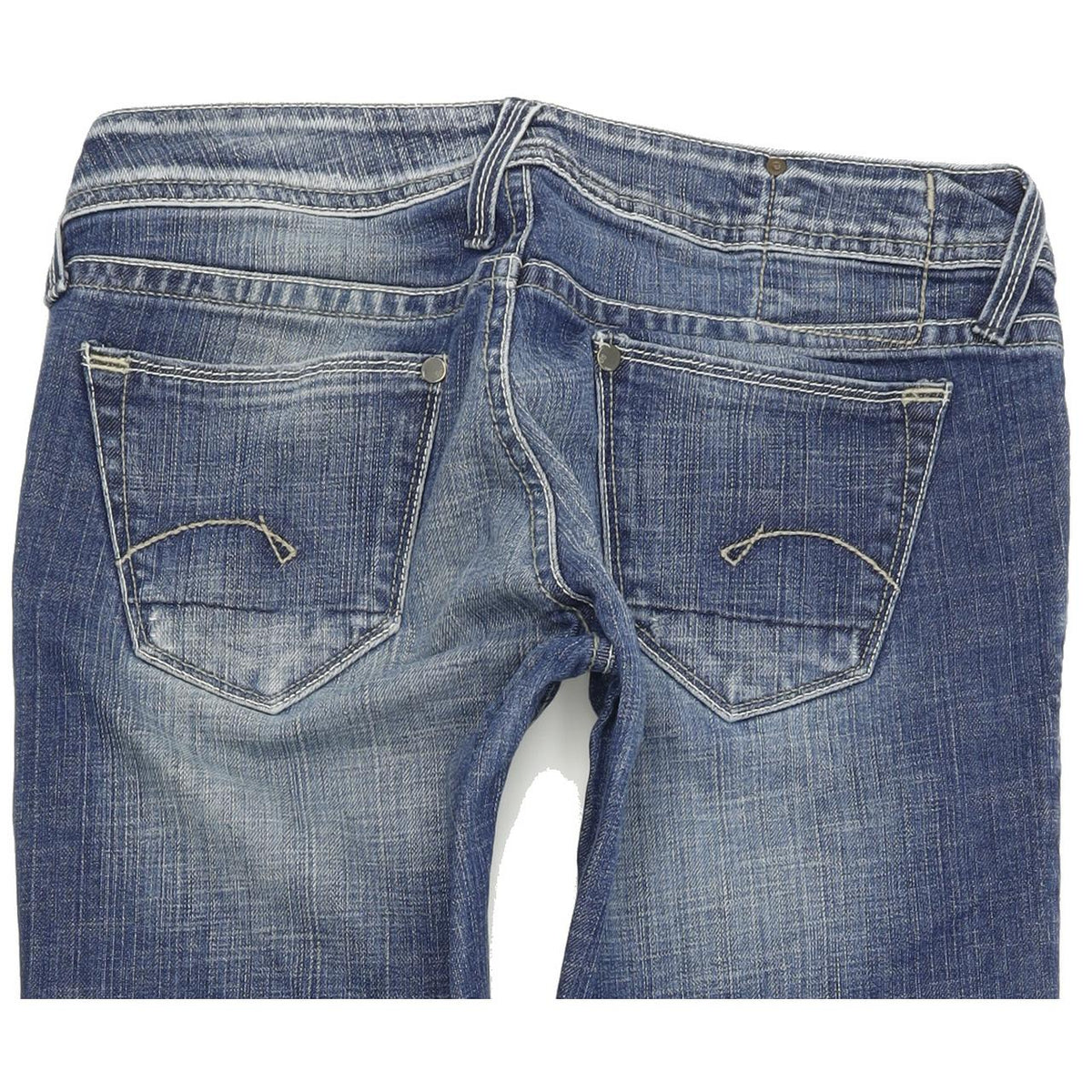 G-Star Core Custom Women Blue Bootcut Regular Stretch Jeans W28 L32