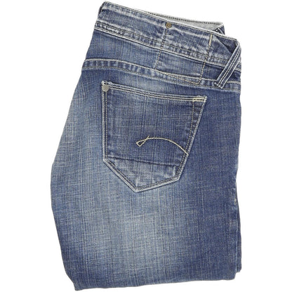 G-Star Core Custom Women Blue Bootcut Regular Stretch Jeans W28 L32