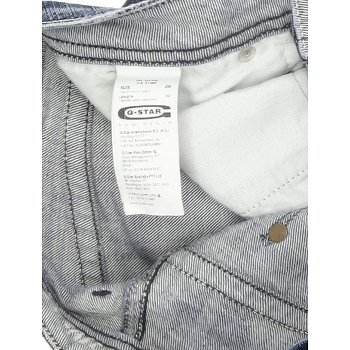 G-Star Core Custom Women Blue Bootcut Regular Stretch Jeans W28 L32
