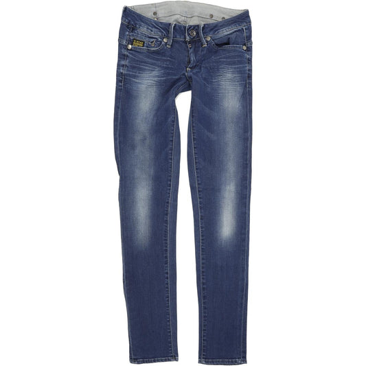 G-Star Midge Women Blue Skinny Slim Stretch Jeans W26 L32