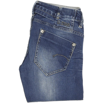 G-Star Midge Women Blue Skinny Slim Stretch Jeans W26 L32