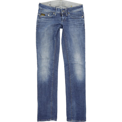 G-Star Midge Women Blue Straight Regular Stretch Jeans W27 L34