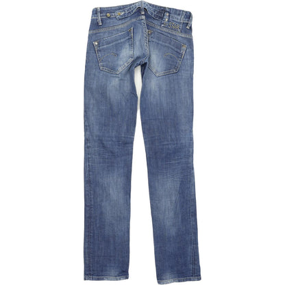 G-Star Midge Women Blue Straight Regular Stretch Jeans W27 L34