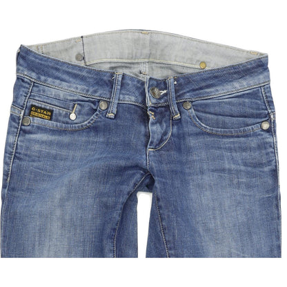 G-Star Midge Women Blue Straight Regular Stretch Jeans W27 L34