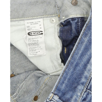 G-Star Midge Women Blue Straight Regular Stretch Jeans W27 L34