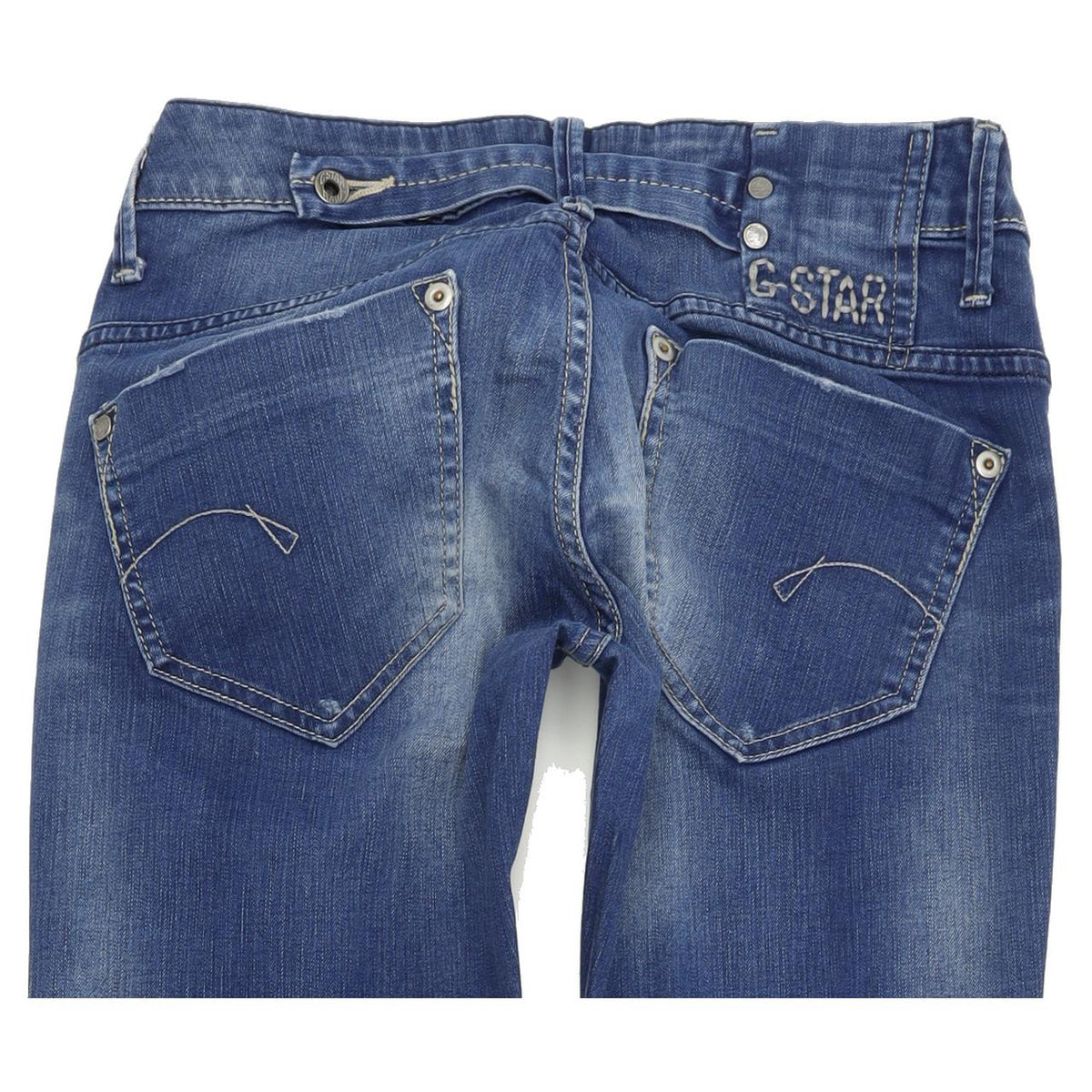 G-Star Midge Women Blue Straight Regular Stretch Jeans W27 L32