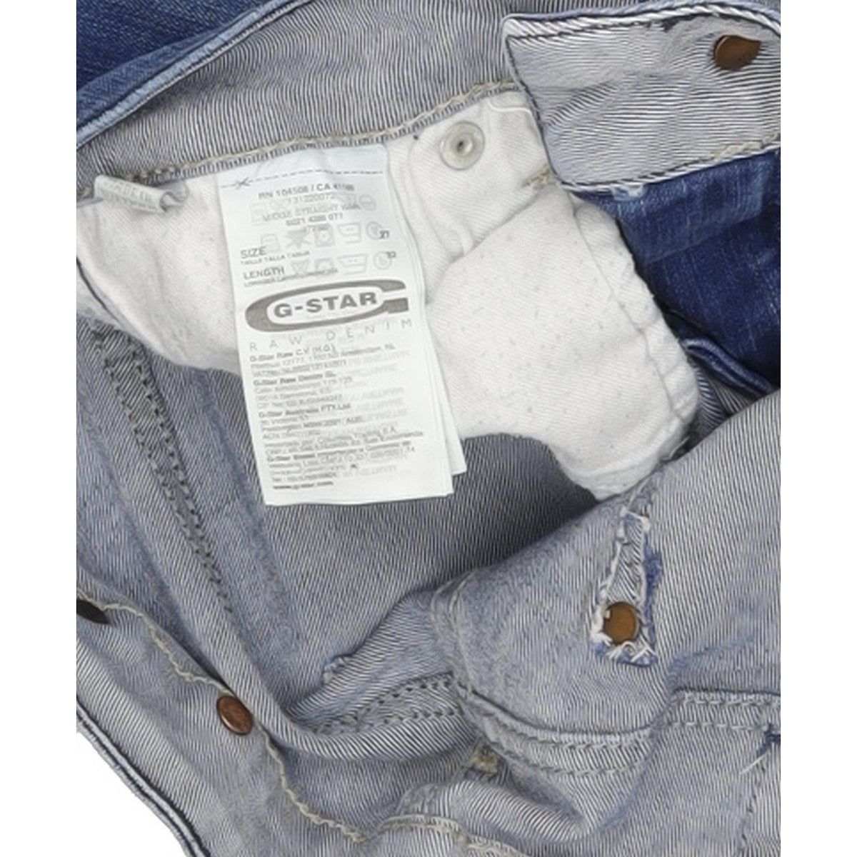 G-Star Midge Women Blue Straight Regular Stretch Jeans W27 L32