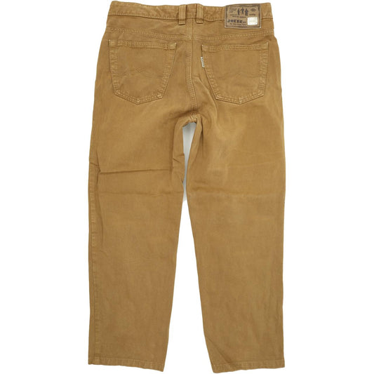 Joker Double Saddle Stitched Men Beige Straight Regular Jeans W35 L27