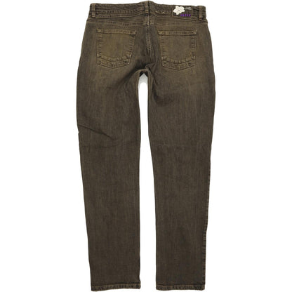 Joker Women Brown Straight Slim Stretch Jeans W32 L32