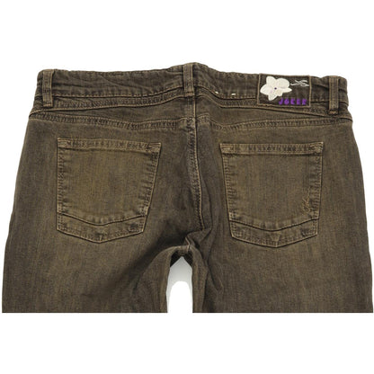 Joker Women Brown Straight Slim Stretch Jeans W32 L32