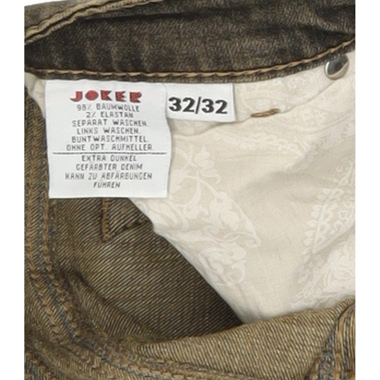 Joker Women Brown Straight Slim Stretch Jeans W32 L32