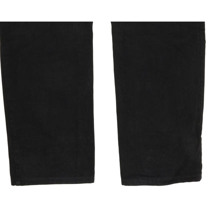 Joker Double Saddle Stitched Men Black Straight Regular Jeans W35 L30