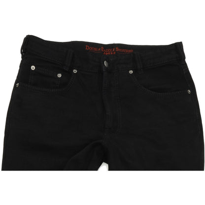 Joker Double Saddle Stitched Men Black Straight Regular Jeans W33 L32