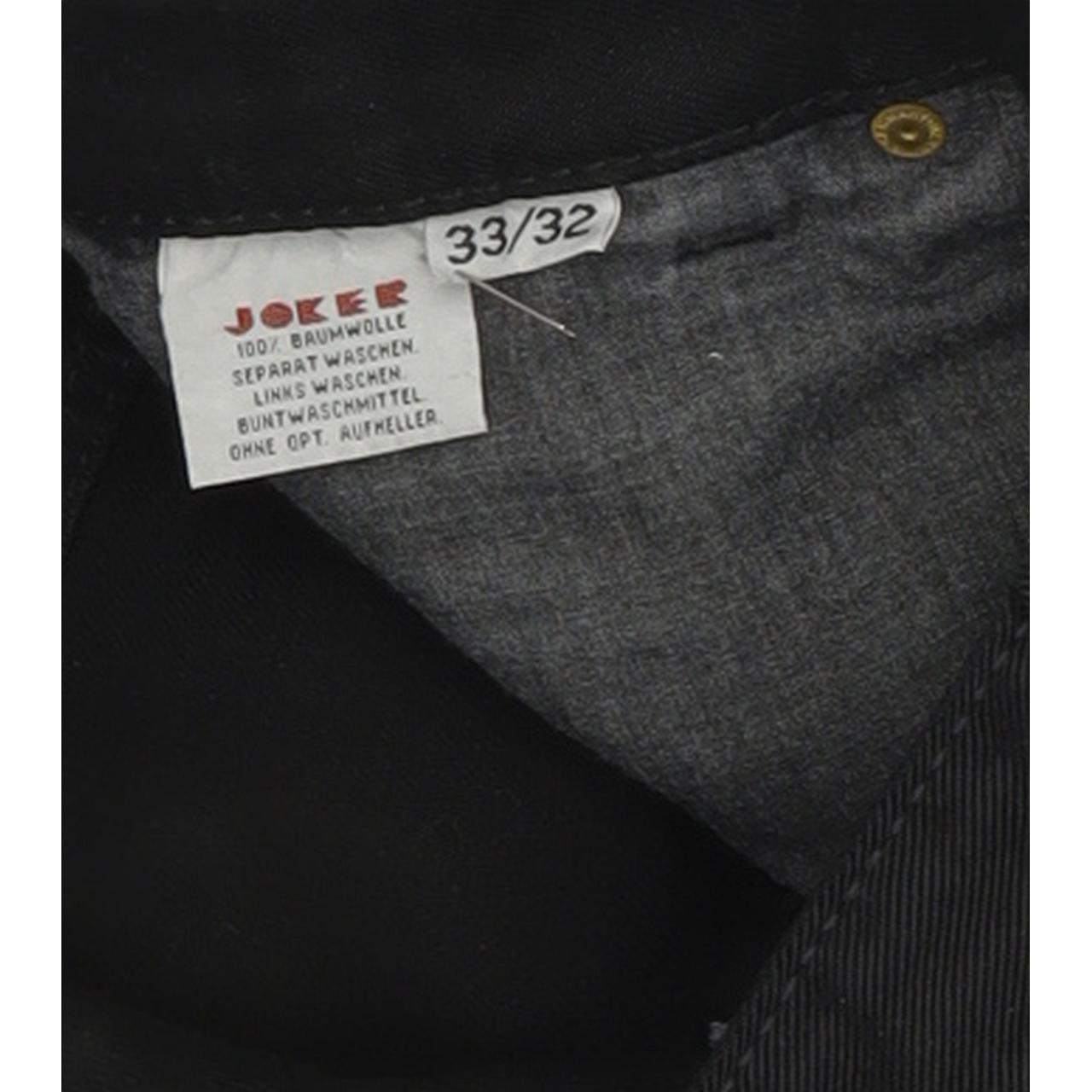 Joker Double Saddle Stitched Men Black Straight Regular Jeans W33 L32