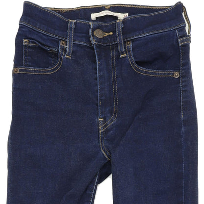 Levi's Mile High Rise Women Blue Skinny Slim Stretch Jeans W24 L30
