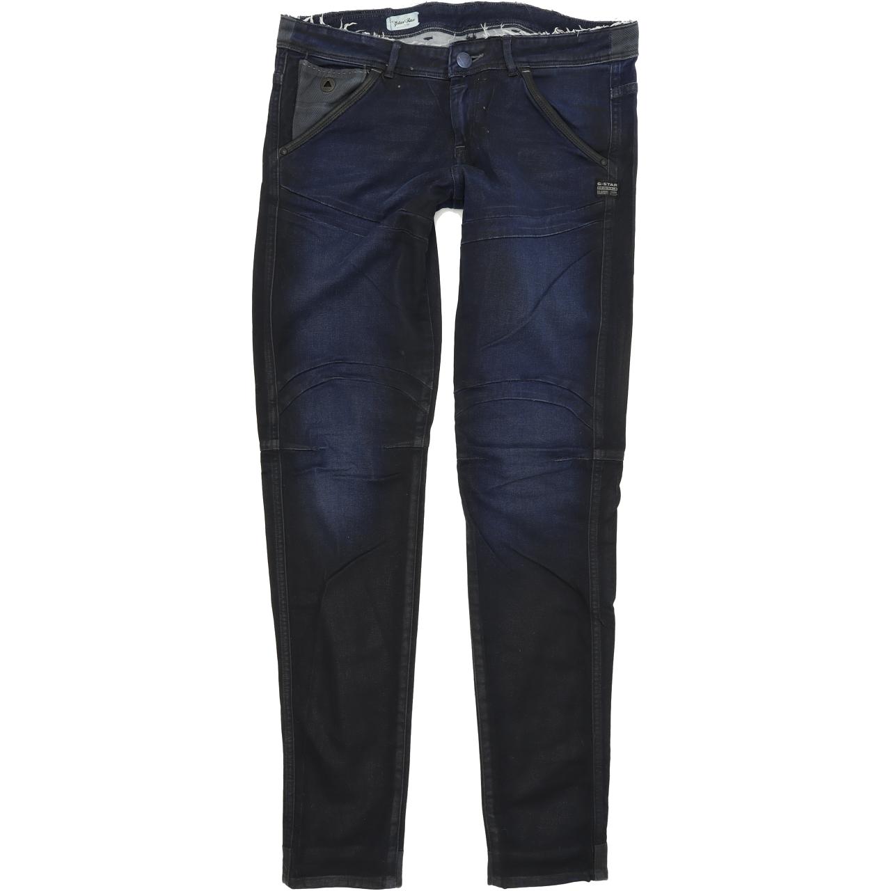 G-Star 5620 Ski Gemma Women Blue Skinny Slim Stretch Jeans W28 L32