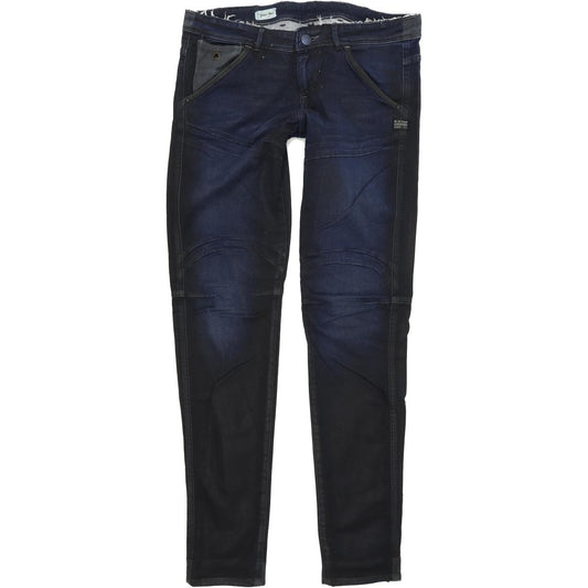 G-Star 5620 Ski Gemma Women Blue Skinny Slim Stretch Jeans W28 L32