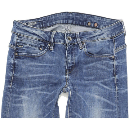 G-Star Midge Women Blue Straight Regular Stretch Jeans W27 L32