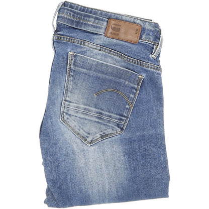 G-Star Midge Women Blue Straight Regular Stretch Jeans W27 L32