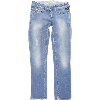 G-Star Frontier Women Blue Straight Regular Stretch Jeans W30 L32