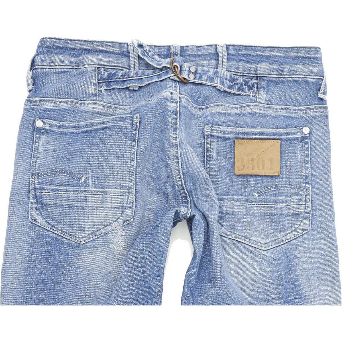 G-Star Frontier Women Blue Straight Regular Stretch Jeans W30 L32