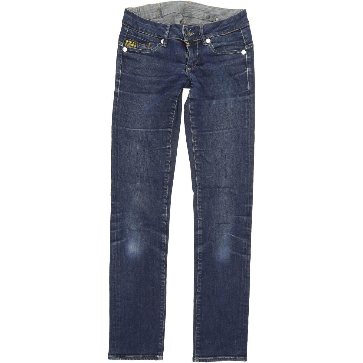 G-Star Midge Women Blue Straight Regular Stretch Jeans W26 L32