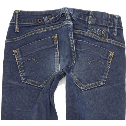 G-Star Midge Women Blue Straight Regular Stretch Jeans W26 L32