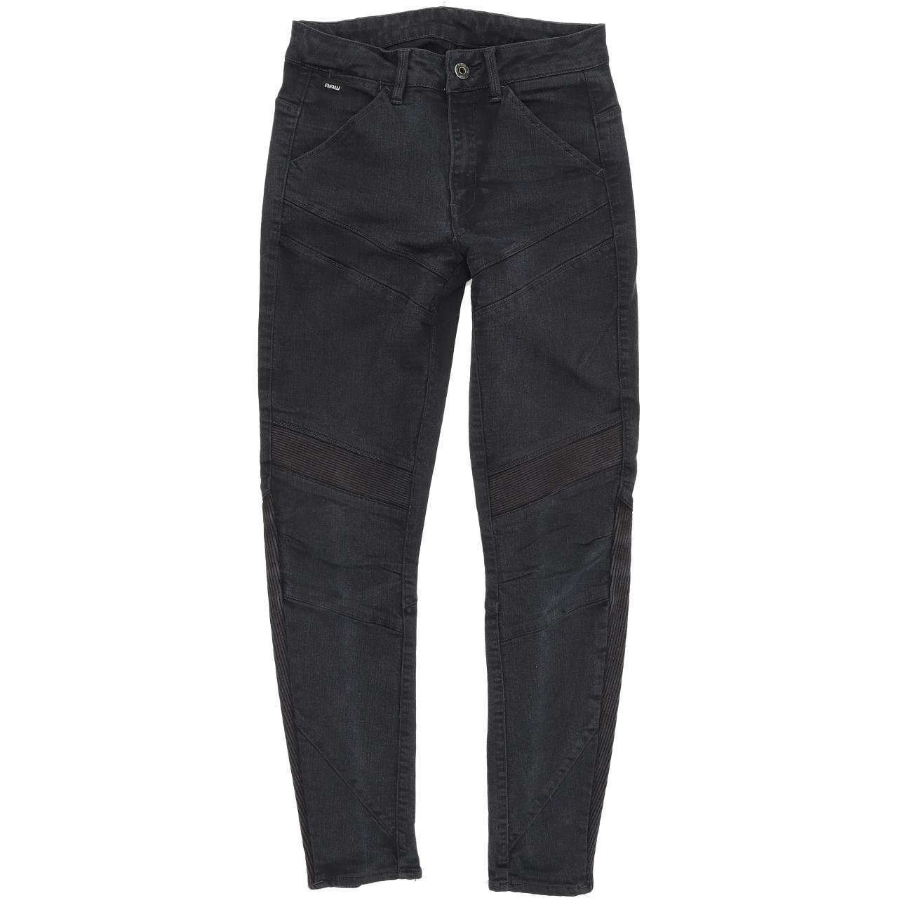 G-Star Motac X D-3D Ankle Women Black Skinny Slim Stretch Jeans W26 L32