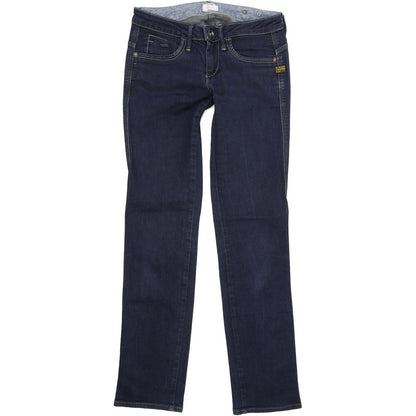 G-Star Women Blue Straight Regular Stretch Jeans W26 L30