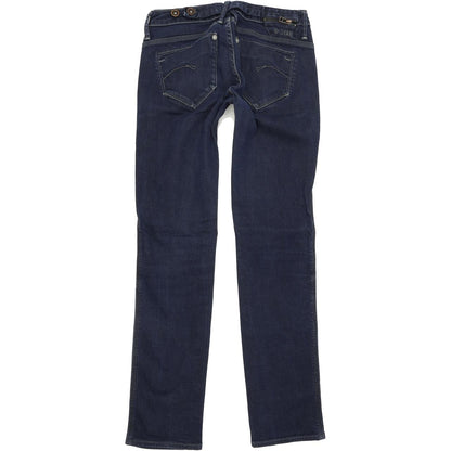 G-Star Women Blue Straight Regular Stretch Jeans W26 L30