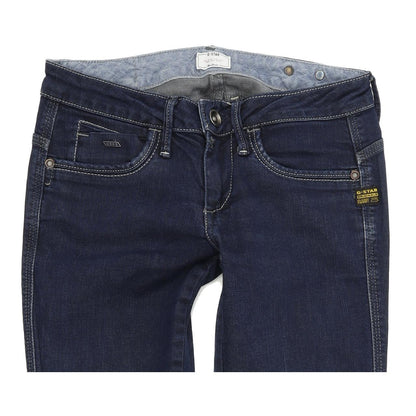 G-Star Women Blue Straight Regular Stretch Jeans W26 L30