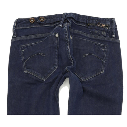 G-Star Women Blue Straight Regular Stretch Jeans W26 L30