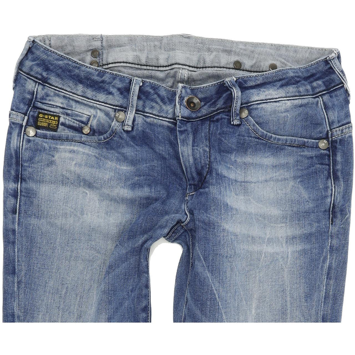 G-Star Midge Women Blue Skinny Slim Stretch Jeans W28 L30