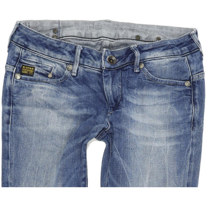 G-Star Midge Women Blue Skinny Slim Stretch Jeans W28 L30