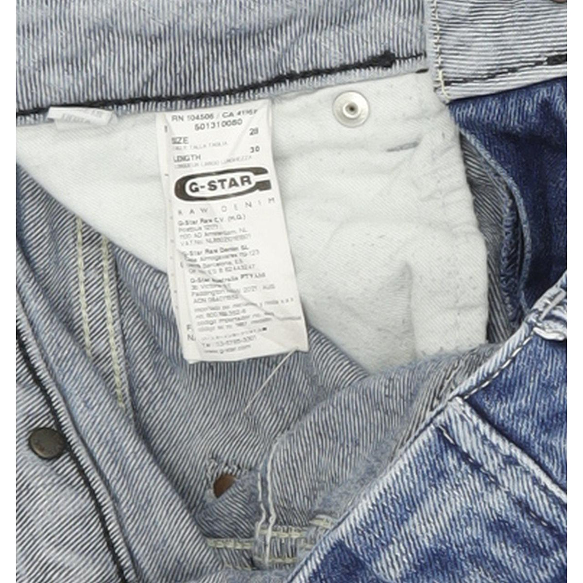 G-Star Midge Women Blue Skinny Slim Stretch Jeans W28 L30