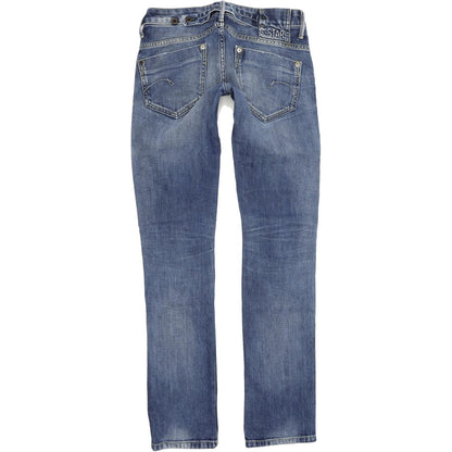 G-Star Midge Women Blue Straight Regular Stretch Jeans W28 L34