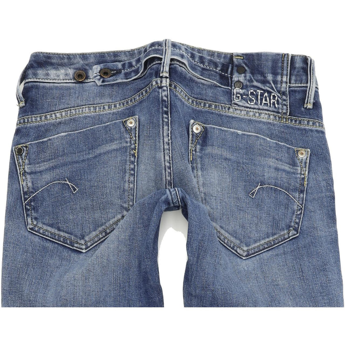 G-Star Midge Women Blue Straight Regular Stretch Jeans W28 L34