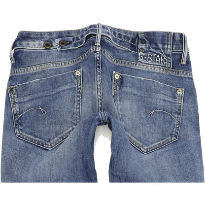 G-Star Midge Women Blue Straight Regular Stretch Jeans W28 L34