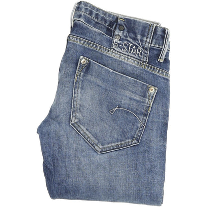 G-Star Midge Women Blue Straight Regular Stretch Jeans W28 L34
